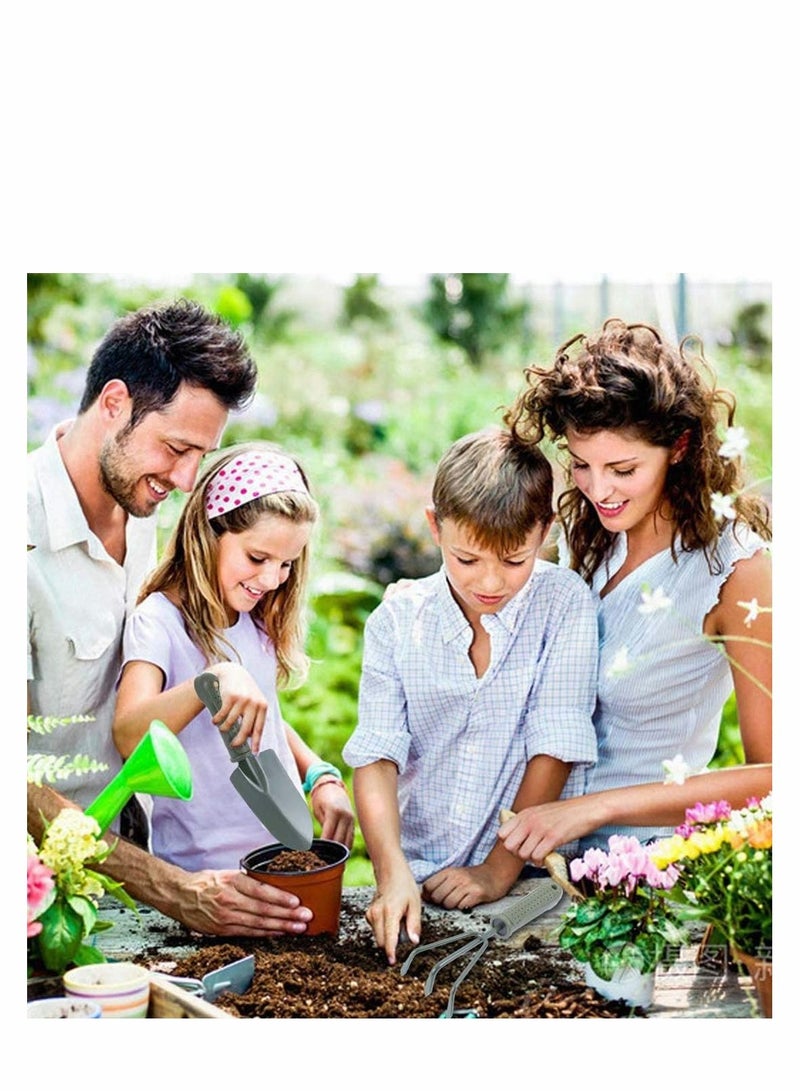 Garden Tools Set, 3 Pcs Gardening Tool Shovel Potting with Plastic Handle, Mini Hand Rake Spade Shovel, Planting, Flowering, Loose Soil, Outdoor