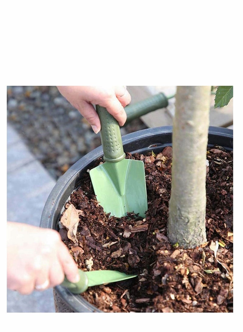 Garden Tools Set, 3 Pcs Gardening Tool Shovel Potting with Plastic Handle, Mini Hand Rake Spade Shovel, Planting, Flowering, Loose Soil, Outdoor