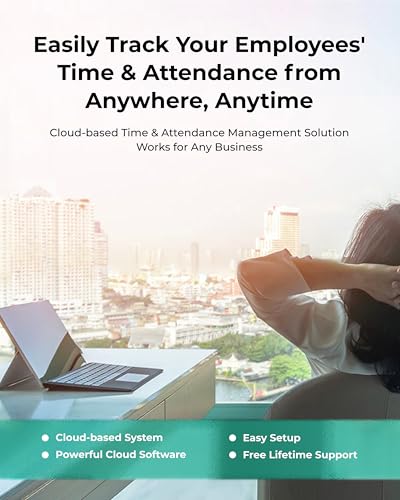 ANVIZ FacePass 7 Pro Cloud-Based Time Clock with Face, RFID, PIN - Free Cloud Software - Biometric Clock In and Out Machine For Employees Small Business - Support Door Access, Touchscreen, 2.4GHz WiFi - Image 5