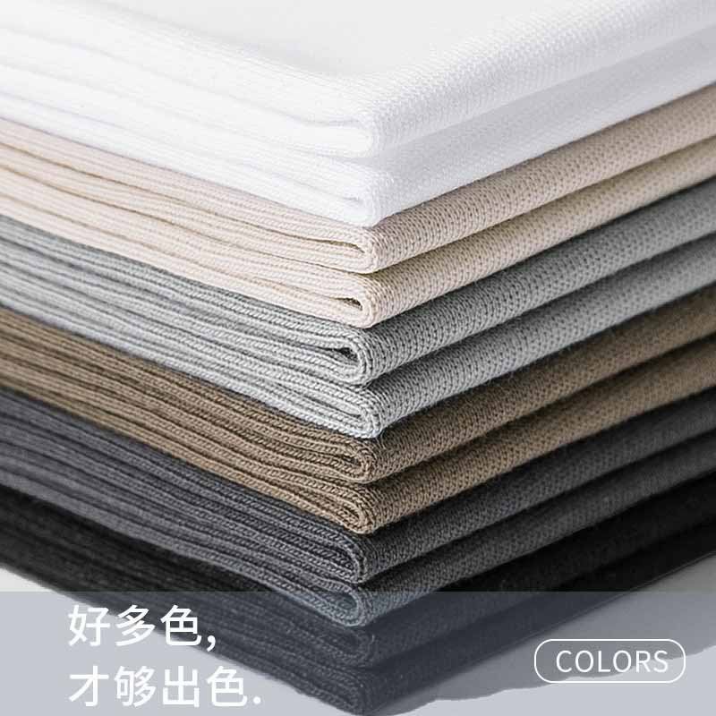 240G Japanese Heavy Cotton Short Sleeve T-Shirt Men'S And Women'S Solid Color White Men'S Blank Shirt Tide Brand Ins Supply - Image 4