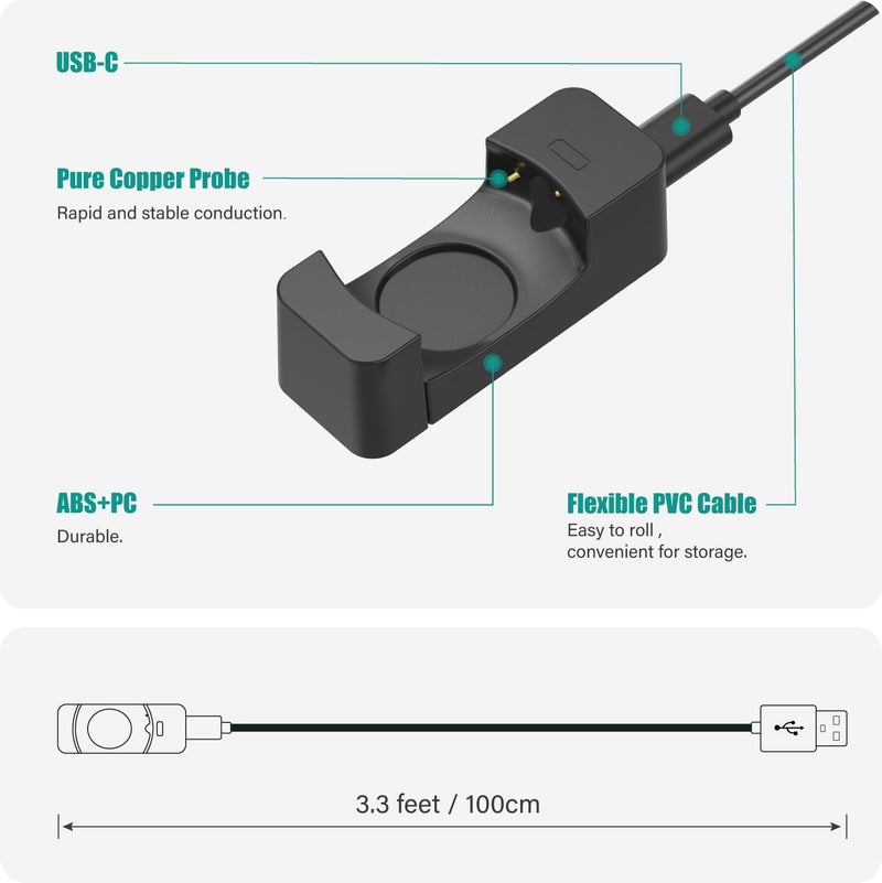 TUSITA Charger Cable Compatible with Withings Scanwatch 2 | Scanwatch Light Smart Watch - 1M - Image 4