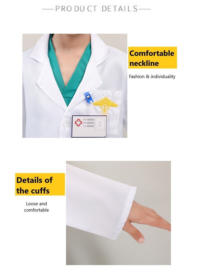 GUDOO ​​Doctor Costume Set for Kids 6-Piece – Roleplay Dress-Up Outfit for Fancy Dress Parties Imaginative Play​​ - Image 4