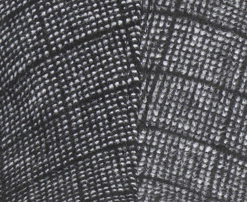 RR DESIGN Ivry/Golf/Flat Tweed Hats for Men-Pack of 1-Free Size- (Grey Black Checkered Pattern) - Image 4