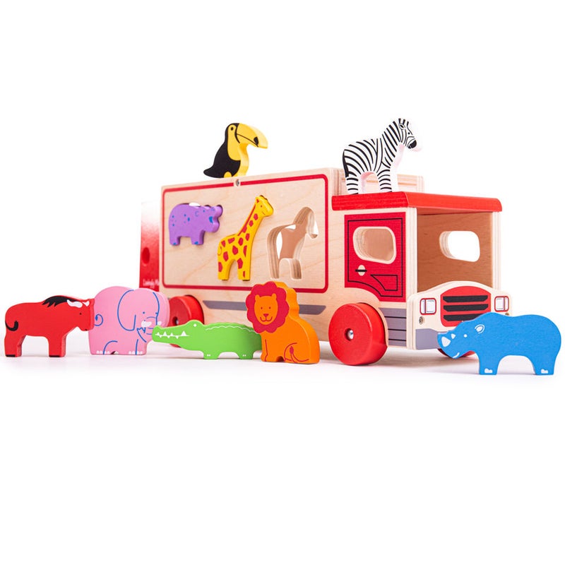 BIGJIGS Safari Sorting Lorry Bj641