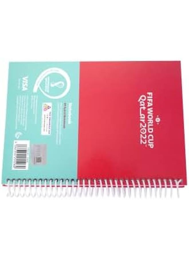 فيفا Wc 2022 Country A5 دفتر حلزوني 60 ورقة غلاف صلب 21.5 سم × 15 سم إسبانيا 12426 - Image 2