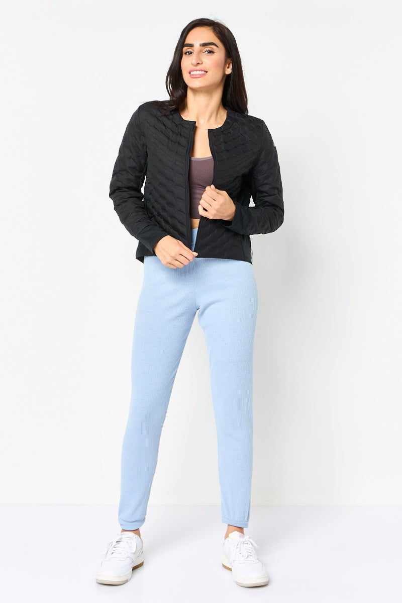 Nike جاكيت جري طويل الأكمام للنساء، قياس قياسي، أسود - Image 4