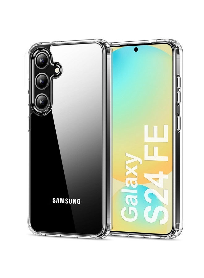 HOOMIL Case for Samsung Galaxy S24 FE 6.7-Inch, Non-Yellowing, Drop Protection, Anti-Scratch Transparent Hard Back Phone Cover - Crystal Clear - Image 1