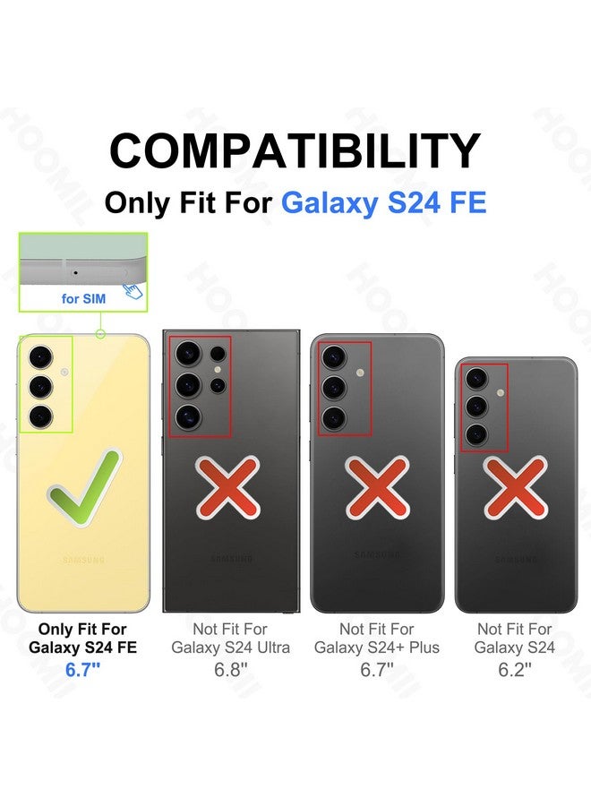 HOOMIL Case for Samsung Galaxy S24 FE 6.7-Inch, Non-Yellowing, Drop Protection, Anti-Scratch Transparent Hard Back Phone Cover - Crystal Clear - Image 2