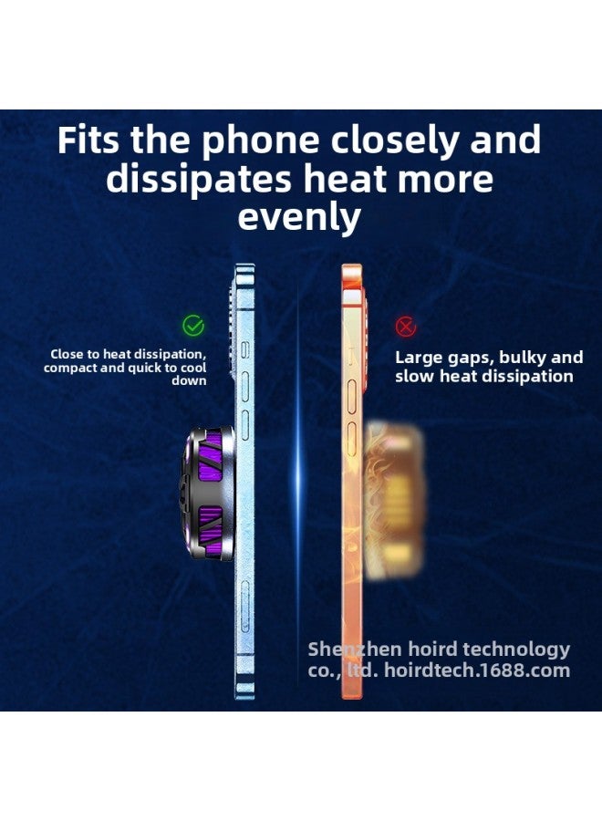 Loquat Refrigeration Semiconductor Magnetic Suction Back Clip Mobile Phone Radiator S13 Live Game Digital Display Direct Supply-Color:S25 Magnetic Semiconductor Refrigeration Mobile Phone Radiator-white (s - Image 5