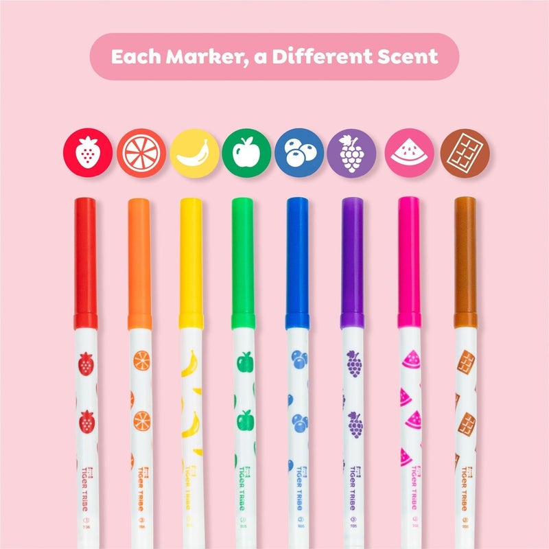 Tiger Tribe Fruity Cutie Scented Coloring Set - Image 4