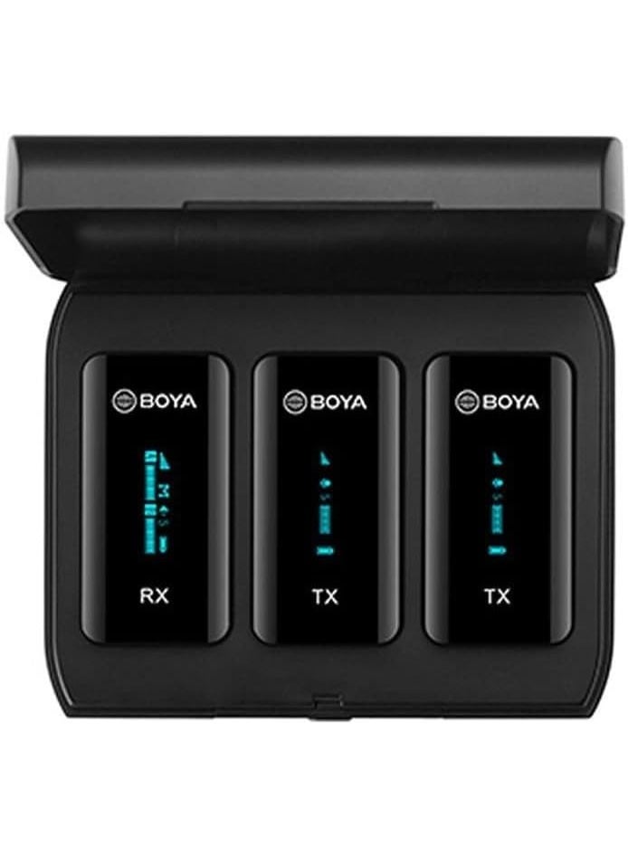 Boya BY-XM6-K2 2.4GHz Dual-Channel Wireless Microphone with Charging Box 1+2 - Image 1