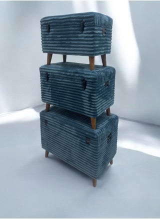 STORAGE BOX SET OF 3 PCS , COVER WITH VELVET RUG COLOR GREY - pzsku/Z96D500B5FB2056A31F01Z/45/1751203963/f4784393-f916-4644-8dfd-b581cf666da0