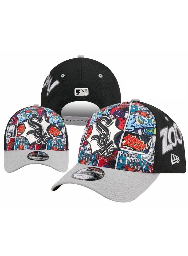 NEW ERA Chicago White Sox Comic - Style Adjustable Hat