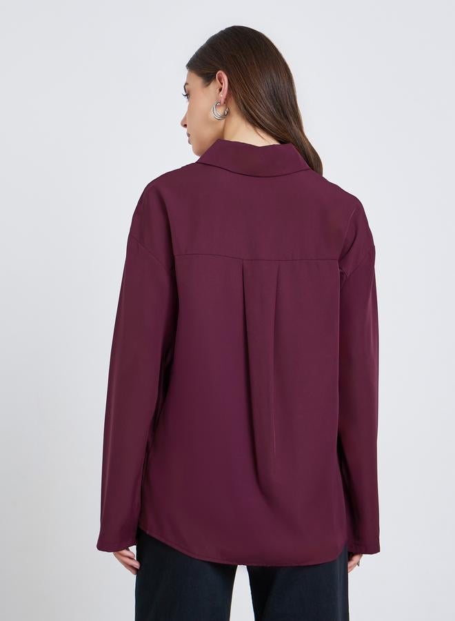 ستايلي قميص نسائي بأكمام طويلة فضفاض - Image 4