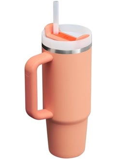 Stanley STANLEY Quencher H2.0 40oz Insulated Tumbler with FlowState Straw Lid – Nectarine Finish – Travel-Ready Stainless Steel Mug with Handle, Splash-Resistant and Ergonomic for All-Day Hydration  - Image 2