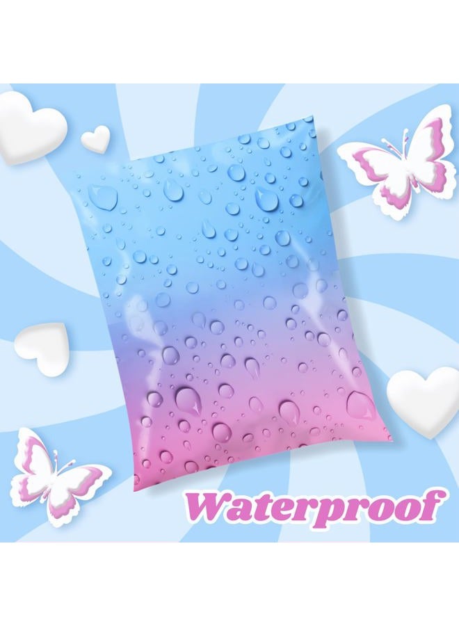 Metronic Cute Poly Mailers 10x13" 20pc Small Shipping Bags, Strong Adhesive Mailers Poly Bags for Small Business, Waterproof Mailing Envelopes for Packing Shipping Clothes Gifts, Gradient BluePink - Image 4