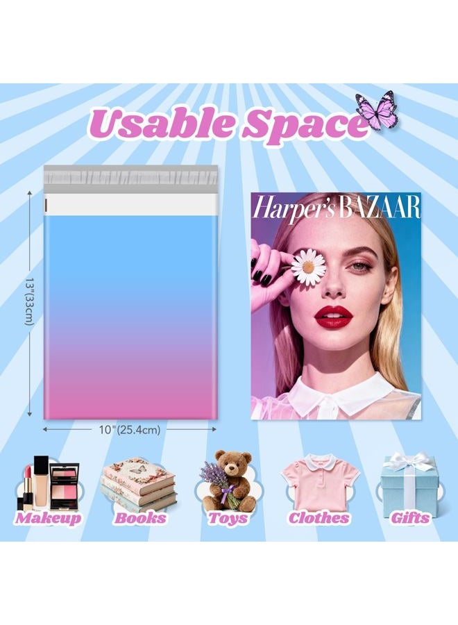 Metronic Cute Poly Mailers 10x13" 20pc Small Shipping Bags, Strong Adhesive Mailers Poly Bags for Small Business, Waterproof Mailing Envelopes for Packing Shipping Clothes Gifts, Gradient BluePink - Image 2