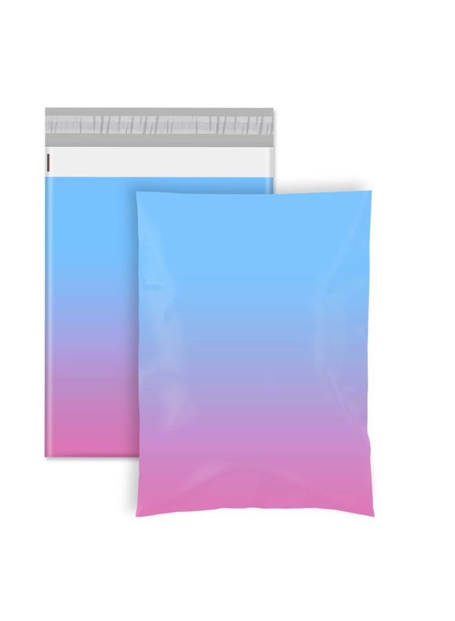 Metronic Cute Poly Mailers 10x13" 20pc Small Shipping Bags, Strong Adhesive Mailers Poly Bags for Small Business, Waterproof Mailing Envelopes for Packing Shipping Clothes Gifts, Gradient BluePink - Image 1