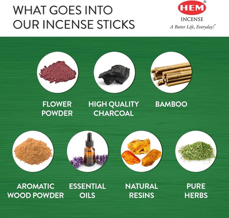 HEM Coconut Incense Cones - Case of 12 Boxes with 120 Cones - Image 2