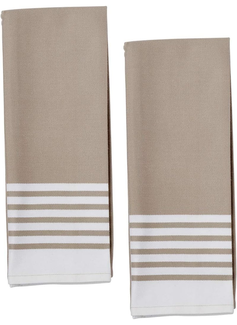 Zwilling ZWILLING JA Henckels 4pc Kitchen Towel Set QuickDrying LintFree MachineWashable Taupe  - Image 2