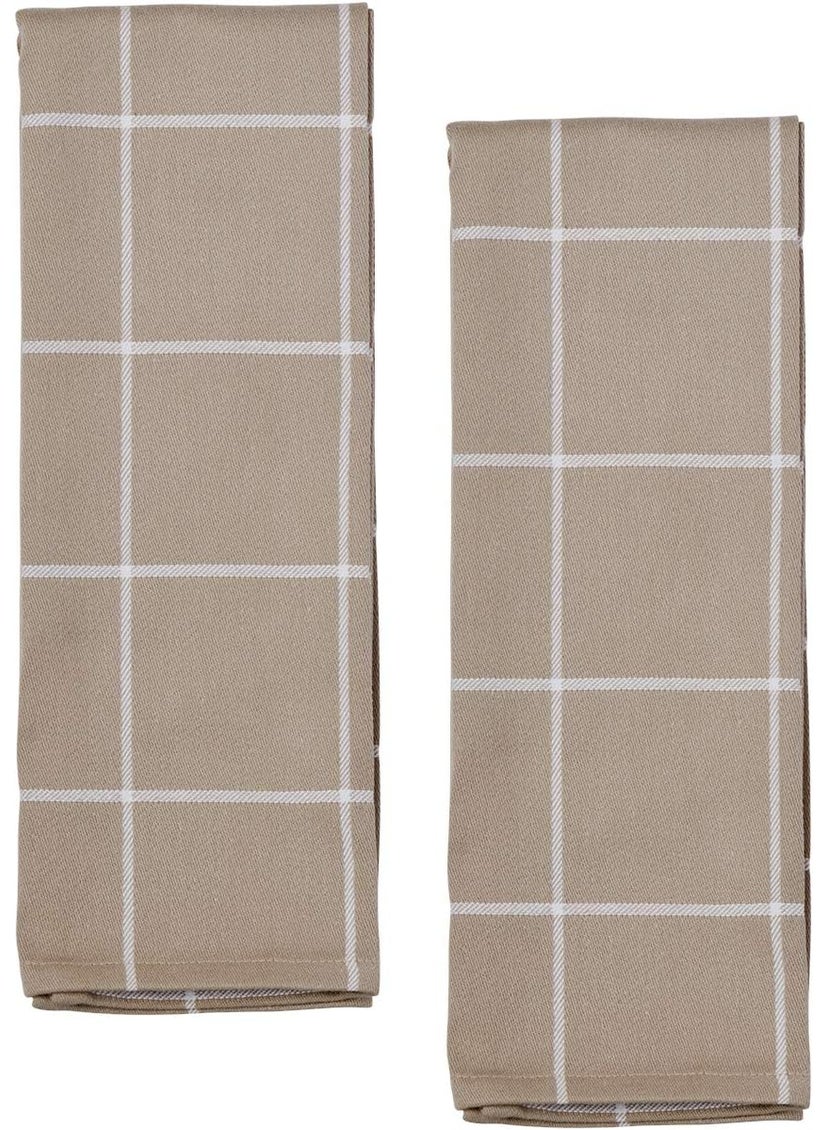 Zwilling ZWILLING JA Henckels 4pc Kitchen Towel Set QuickDrying LintFree MachineWashable Taupe  - Image 3