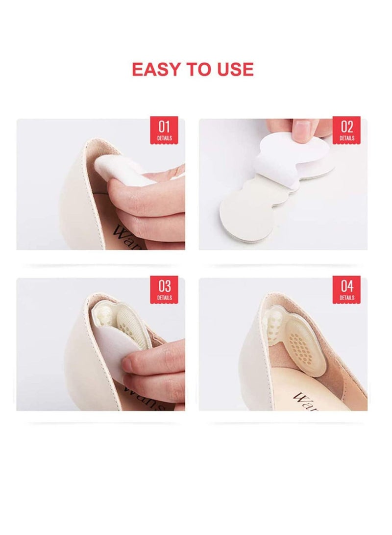 SYOSI Heel Cushion Inserts Silicone Shoe Pads for Women Loose Shoes and High Heels Shoe Too Big, Anti-Slip Heel Inserts Liners Blister Prevention and Protectors Foot Insoles for Women - 6Pairs - Image 2