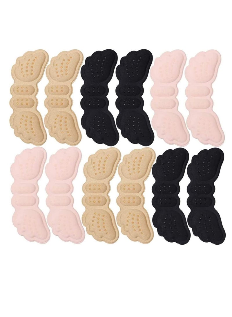 SYOSI Heel Cushion Inserts Silicone Shoe Pads for Women Loose Shoes and High Heels Shoe Too Big, Anti-Slip Heel Inserts Liners Blister Prevention and Protectors Foot Insoles for Women - 6Pairs - Image 1