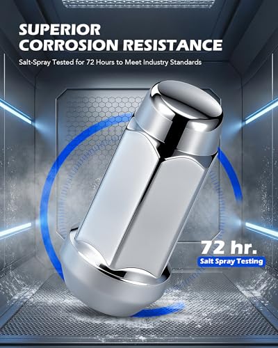 Orion Motor Tech 1/2x20 Lug Nuts, 1/2''-20 Wheel Lug Nuts Compatible with Ford Explorer Jeep Grand Cherokee Wrangler Liberty Commander Lincoln MKX and More, Set of 20 - Image 3