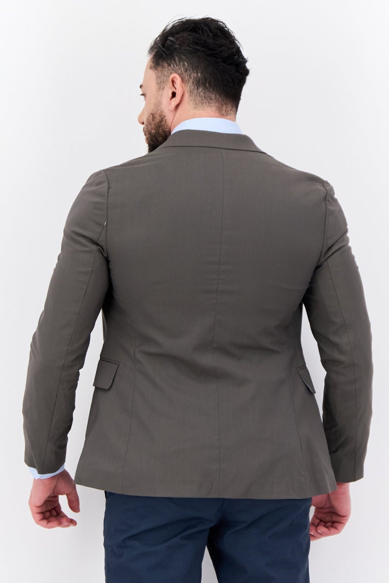 Asos Design Men Skinny Fit Plain Blazer, Charcoal Grey - Image 3