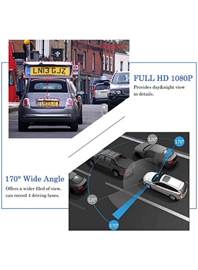 7-Inch Car Camera Touchscreen Full Hd 1080P Front Wide Angle Camera And Waterproof Rear Camera With Reverse Monitoring System - Image 4