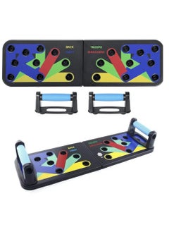 Yuwell Push Up Board System 9 in 1 Body Building Exercise Tools Workout Push Up Stands Multifunctional Push Up Workout Board Training System For Men Women Strength Training Equipment  - Image 1