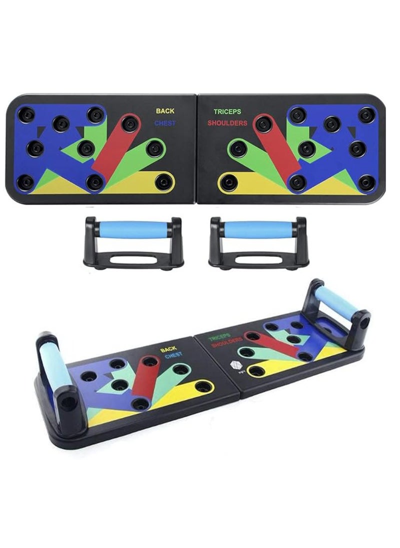 Yuwell - Push Up Board System 9 in 1 Body Building Exercise Tools Workout Push Up Stands Multifunctional Push Up Workout Board Training System For Men Women Strength Training Equipment - Image 1