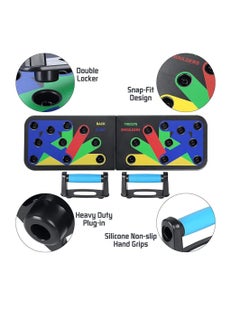 Yuwell Push Up Board System 9 in 1 Body Building Exercise Tools Workout Push Up Stands Multifunctional Push Up Workout Board Training System For Men Women Strength Training Equipment  - Image 4