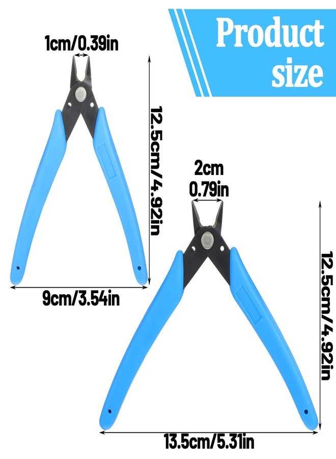 Eldraqth Nail Art Decorations Remover DIY Tool Stainless Steel Nail Art Scissors Rhinestone Remover Metal Chain Cutter Professional Nipper Cutter Scissors Manicure Accessory 5" Diagonal Pliers - Image 2