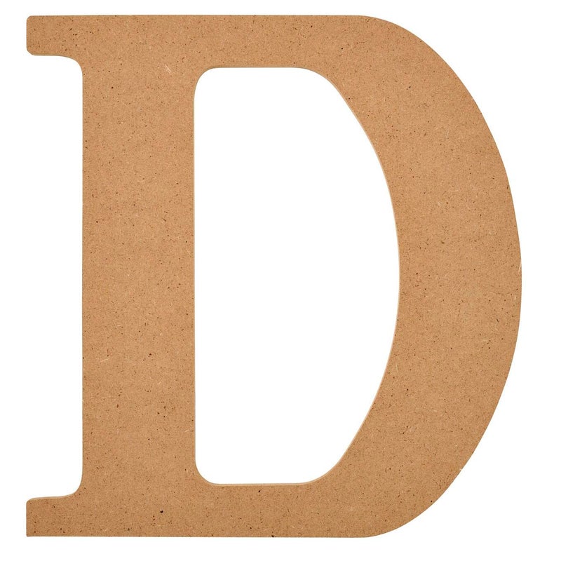 Plaid Unfinished Wood Letter 8 Wooden Surface Perfect for DIY Arts and Crafts Projects 63583