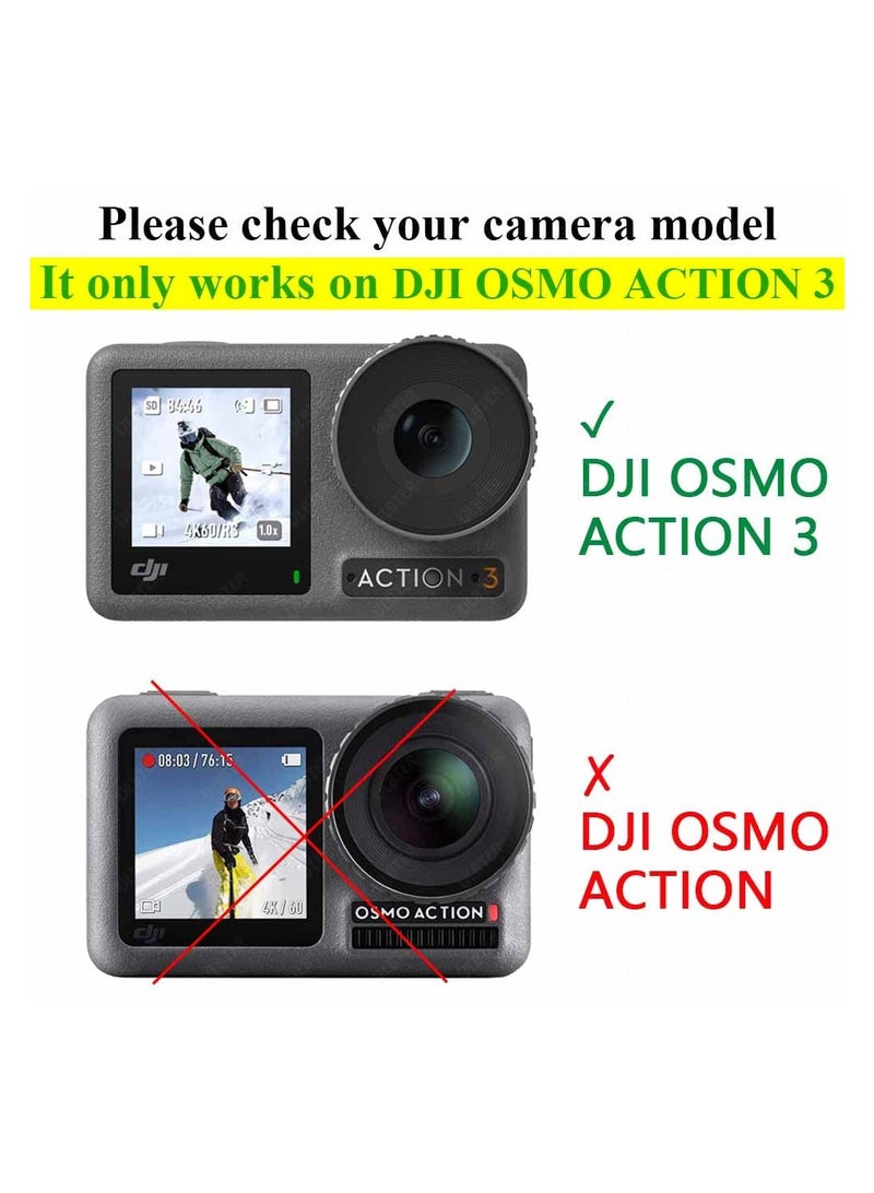 KASTWAVE Screen Protector for DJI OSMO Action 3, Lens Cap Cover, 0.3mm 9H Hardness Tempered Glass Protector, Anti-Scrach Anti-Fingerprint Anti-Bubble Camera Protect Film - Image 3