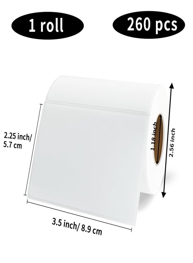 Yeachlaing Name Tag Stickers,3.5" x 2.25" White Labels,Waterproof/Oil/Tear Resistant/Ink Won't Smudge (260pcs,1 Roll) - Image 3