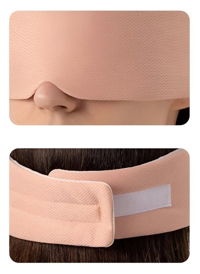 VIO Womens Ultrasoft Reversible Sleep Eye Mask Adjustable Blackout Shade Night Blinder Light Blocking Blindfold Cover Dual Warm Cool Material for Home Travel Airplane Shift Nap  - Image 2