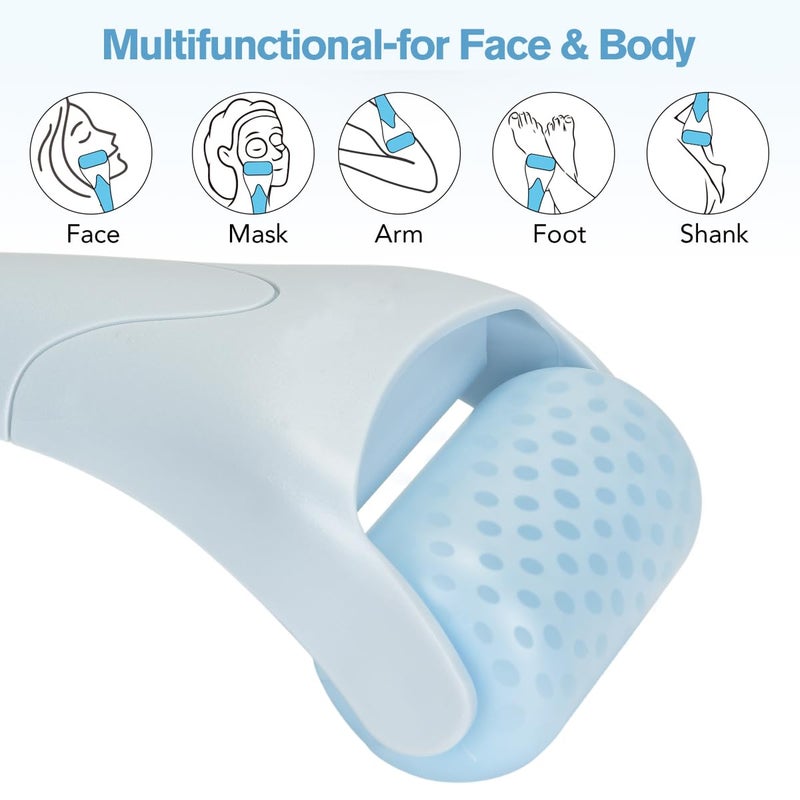Fronnor Ice Roller for Face,Eyes,Women Gifts Idea,Therapeutic Cooling to Tighten Brighten Complexion and Reduce Wrinkles,Massager Under Eye Puffiness,Migraine and Pain Relidf (Haze Blue) - Image 5