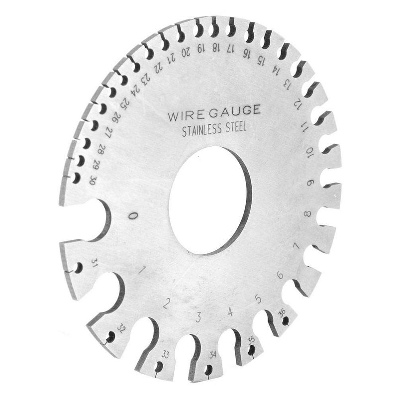 مقياس سلك فولاذي دائري للصفائح المعدنية والحديد غير المطلي لقراءة سهلة - Image 2