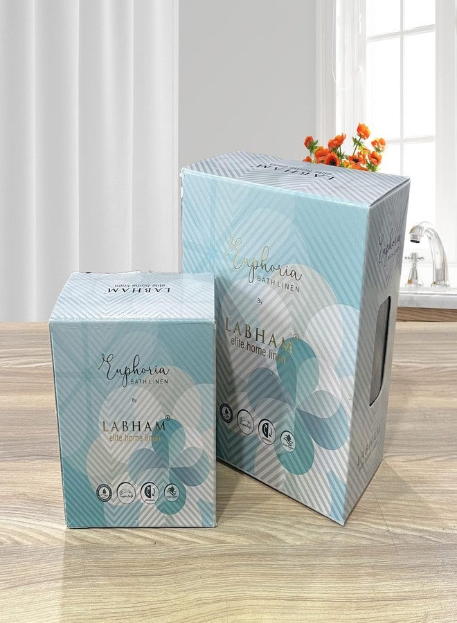 LABHAM - Euphoria 450GSM Reversible, Super Soft, Anti Microbial, Bath Towel (75cm x 150cm) & Hand Towel (40cm x 60cm), Pack of 6 - Black - Image 5