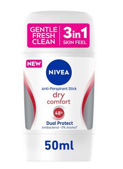 Nivea NIVEA Antiperspirant Stick for Women, 48h Protection, Dry Comfort Quick Dry, 50ml  - Image 1