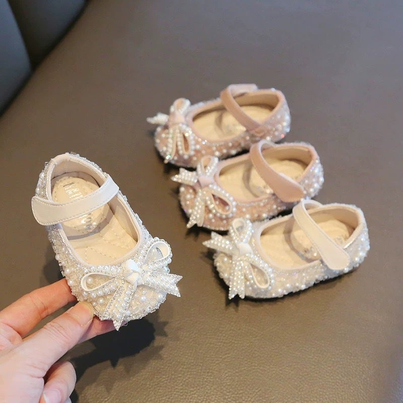 Baby Girl Shoes for First Birthday, Spring and Autumn Style, Princess Infant Walking Shoes, Soft-Soled Toddler Leather Shoes for Summer - Image 3