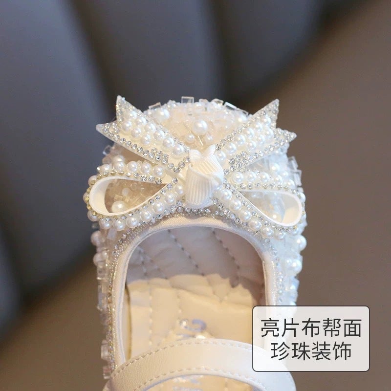 Baby Girl Shoes for First Birthday, Spring and Autumn Style, Princess Infant Walking Shoes, Soft-Soled Toddler Leather Shoes for Summer - Image 4