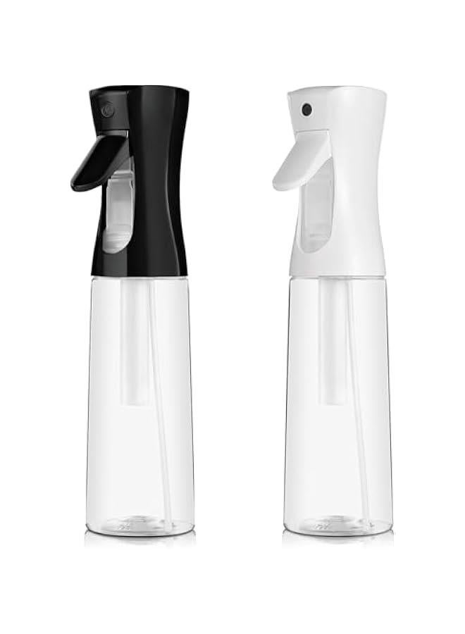 2 Pack Continuous Spray Bottle for Hair (16.9 oz/500ml), Empty Spray Bottles, Ultra Fine Mist Water Sprayer for Hairstyling, Cleaning, Plants, Pets, Barbers, Salons, Essential Oil Scents - Image 1