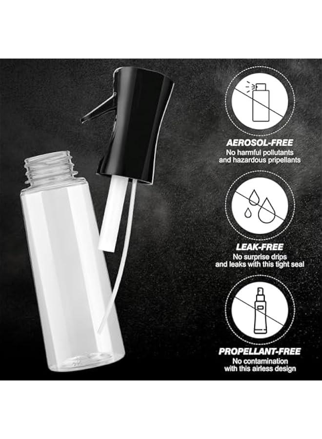 2 Pack Continuous Spray Bottle for Hair (16.9 oz/500ml), Empty Spray Bottles, Ultra Fine Mist Water Sprayer for Hairstyling, Cleaning, Plants, Pets, Barbers, Salons, Essential Oil Scents - Image 3
