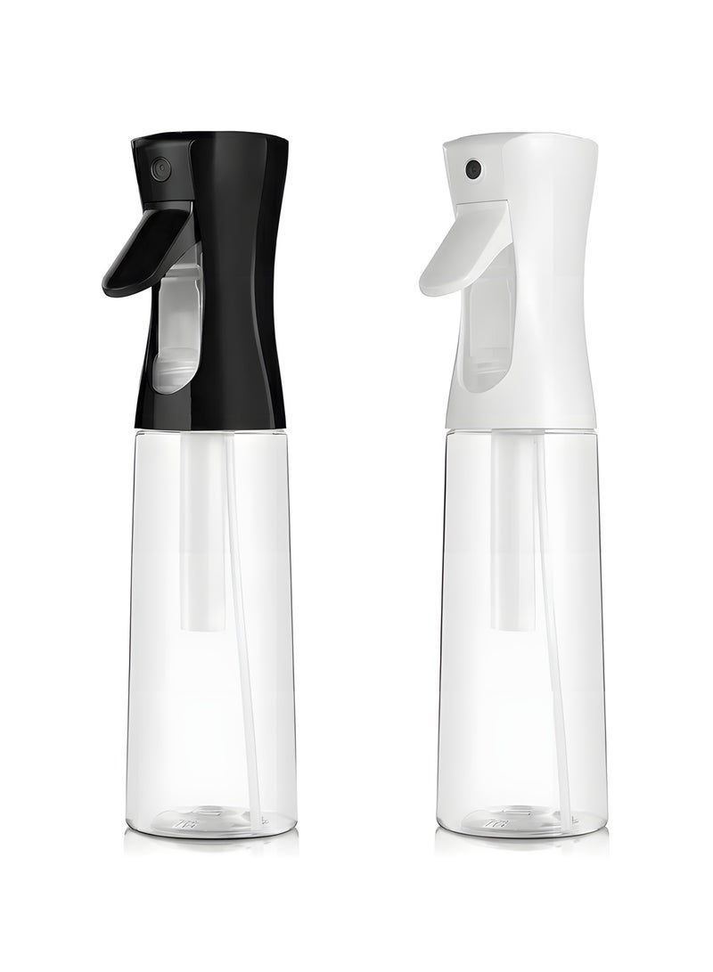 Beauenty 2 Pack Continuous Spray Bottle for Hair (16.9 oz/500ml), Empty Spray Bottles, Ultra Fine Mist Water Sprayer for Hairstyling, Cleaning, Plants, Pets, Barbers, Salons, Essential Oil Scents - Image 1