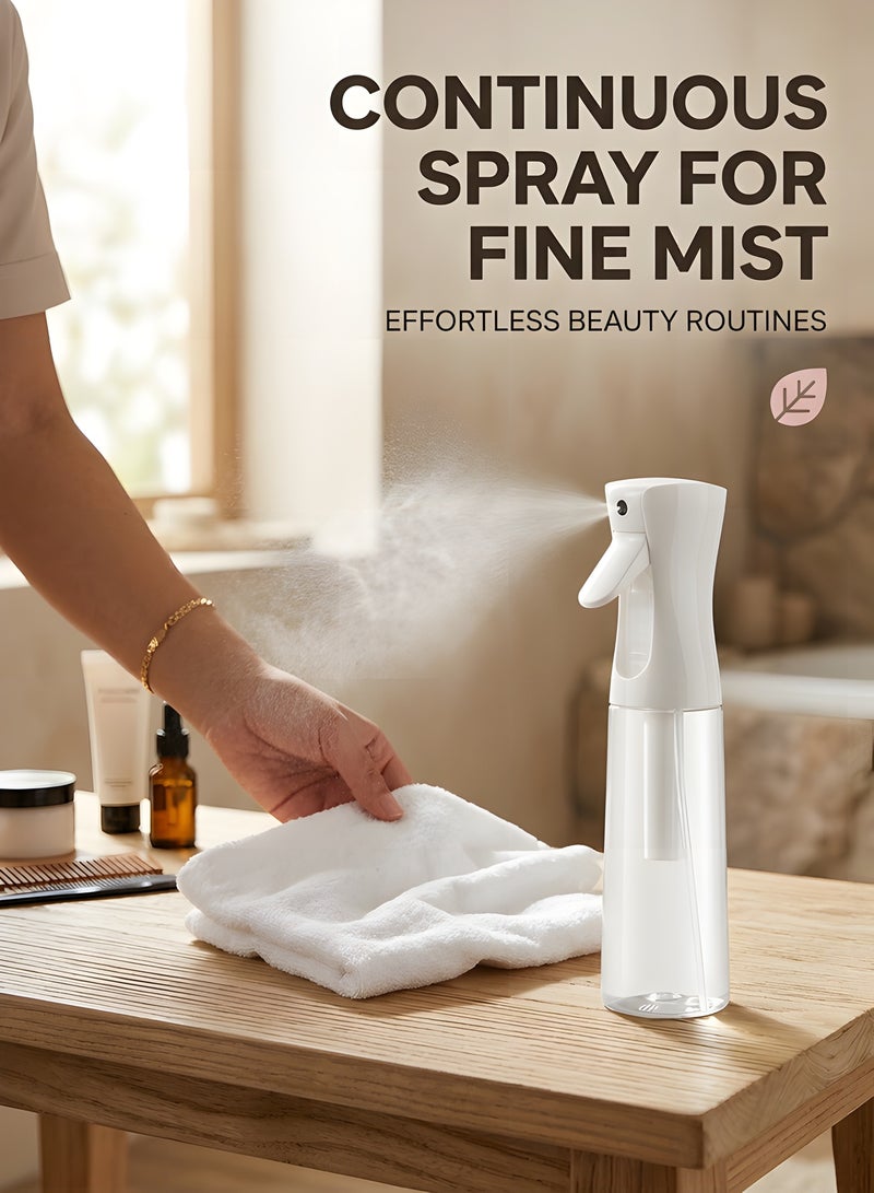 Beauenty 2 Pack Continuous Spray Bottle for Hair (16.9 oz/500ml), Empty Spray Bottles, Ultra Fine Mist Water Sprayer for Hairstyling, Cleaning, Plants, Pets, Barbers, Salons, Essential Oil Scents - Image 3