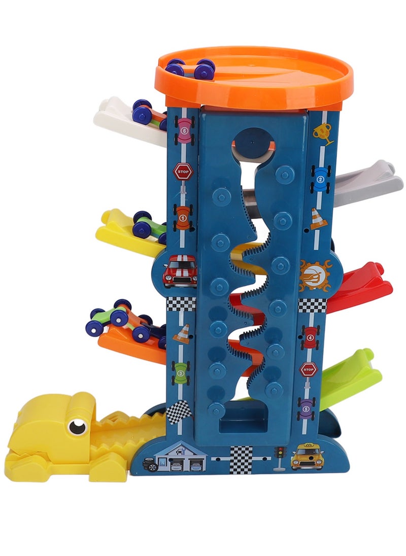 Velaurs Glide Rail Car Toy Toddlers Ramp Gliding Racing Assembly Track DIY Set with Accessories  - Image 1