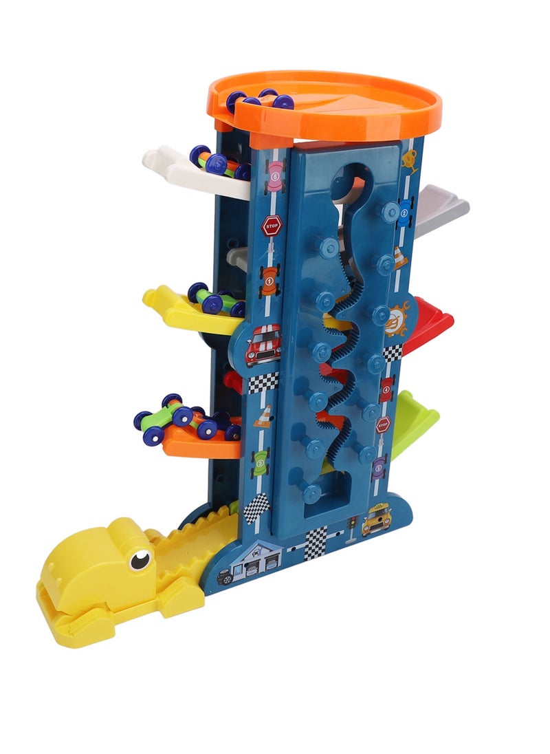 Velaurs Glide Rail Car Toy Toddlers Ramp Gliding Racing Assembly Track DIY Set with Accessories  - Image 2